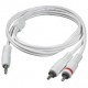 C2G - 40371 - 12ft 3.5mm Male to 2 RCA Type Male Audio Y-Cable - iPod? White