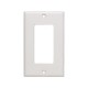 C2G - 03725 - Decorative Single Gang Wall Plate - White