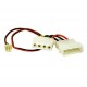 C2G - 27078 - 6in 3-pin Fan to 4-pin Pass-Through Power Adapter Cable