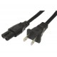 C2G - 27398 - 6ft Non-polarized Power Cord (IEC320C7 to NEMA 1-15P)