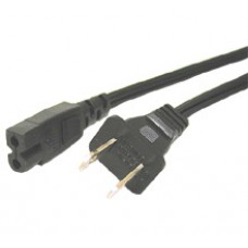 C2G - 27399 - 6ft Polarized 2-slot Power Cord (IEC320C7 to NEMA 1-15P)