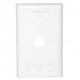 C2G - 03410 - 1-Port Multimedia Keystone Wall Plate - White