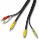C2G - 27993 - 25ft Value Series S-Video + Audio to 3 RCA Type Adapter Cable