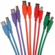 C2G - 35679 - 2m USB 2.0 A/B Multi-Color Cables - 5pk