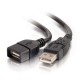 C2G - 52106 - 1m USB A Male to A Female Extension Cable - Black
