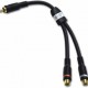 C2G - 29121 - Velocity RCA Plug/RCA Jack X2 Adapter Y-Cable
