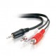 C2G - 40421 - 6in 3.5mm Stereo Male To RCA Male Y-Cable