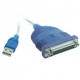 C2G - 16899 - 6ft USB to DB25 IEEE-1284 Parallel Printer Adapter Cable