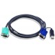 ATEN - 2L5203U - 10' USB KVM Cable - SPHD15 to VGA & USB A